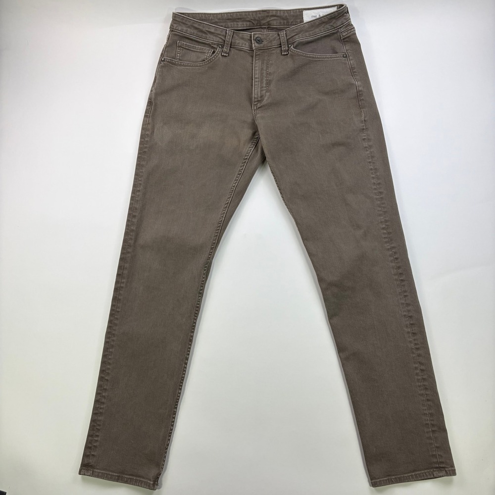 Rag & Bone Fit 3 Athletic Jeans Mens 30 Ash Brown Tapered Stretch Denim Pants